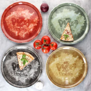 Set van 4 porseleinen pizzaborden Ø 31,5 cm