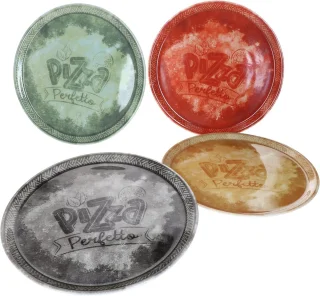 Set van 4 porseleinen pizzaborden Ø 31,5 cm