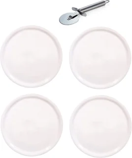 Set van 4 porseleinen pizzaborden Ø28 cm