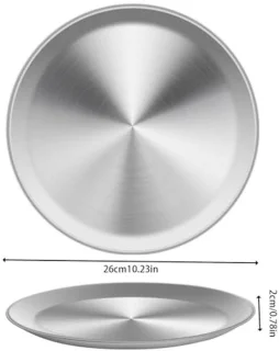 Set van 4 roestvrijstalen pizzavormen 26 cm