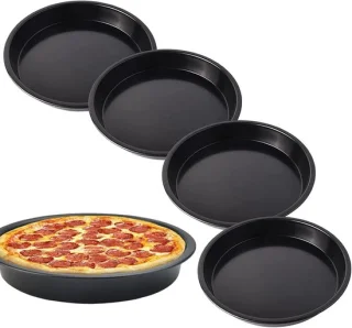 Set van 4 ronde bakplaten van 18 cm