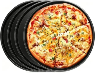 Set van 4 ronde pizza-bakplaten 29 cm