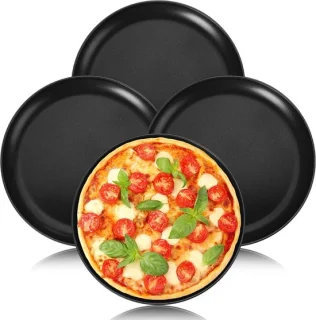 Set van 4 ronde pizza schalen van 26 cm