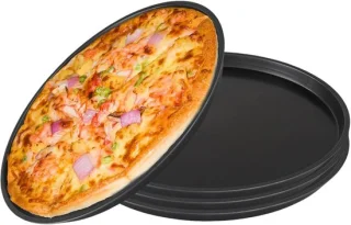 Set van 4 ronde pizzaborden 29 cm