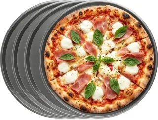 Set van 4 ronde pizzaplaten 29 cm