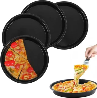 Set van 4 ronde pizzaschalen 18 x 2,2 cm