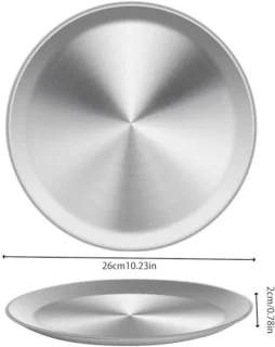 Set van 4 RVS pizzavormen 26 cm