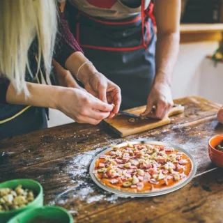 Set van 4 RVS pizzavormen 26 cm