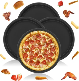 Wat vinden we goed aan de Set van 4 RVS ronde pizzamallen Ø20 cm