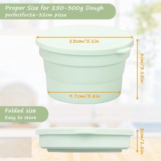 Wat vinden we goed aan de Set van 4 siliconen pizzadeegvormen