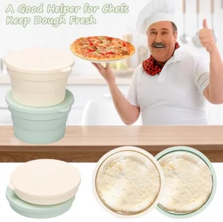 Set van 4 siliconen pizzadeegvormen