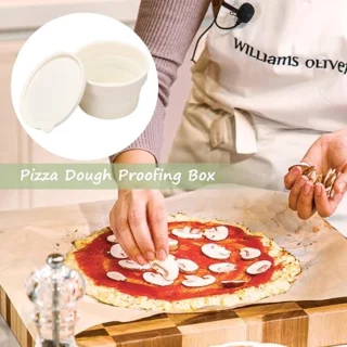 Set van 4 siliconen pizzadeegvormen