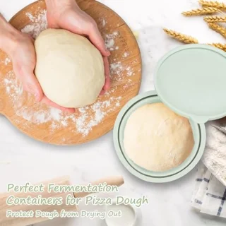 Set van 4 siliconen pizzadeegvormen