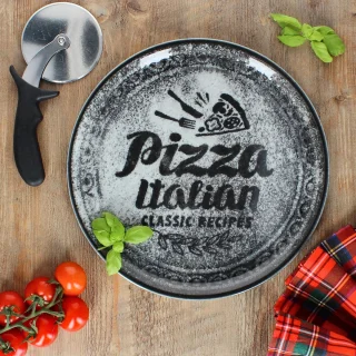 Set van 4 XL pizzaborden porselein Ø31 cm