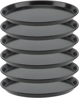 Set van 6 antiaanbak pizzaschalen van 20 cm