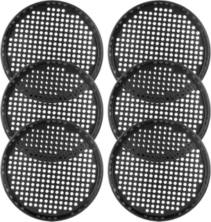 Set van 6 Geperforeerde Pizzaschalen 32 cm Carbonstaal