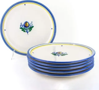 Set van 6 keramische pizzaborden
