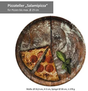 Set van 6 Pizzaborden 33,3 cm