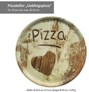 Set van 6 Pizzaborden 33,3 cm