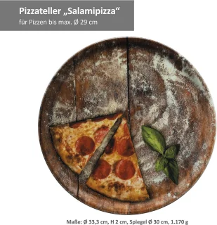 Set van 6 pizzaborden 33,3 cm