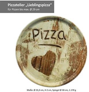 Set van 6 pizzaborden 33,3 cm