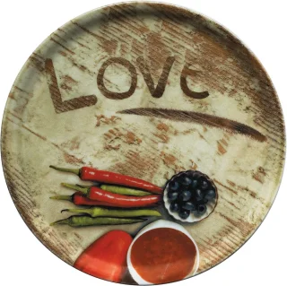 Set van 6 pizzaborden Ø 33,3 cm