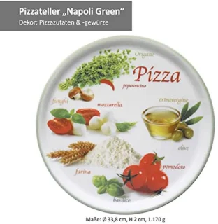 Set van 6 pizzaborden Ø 33,8 cm