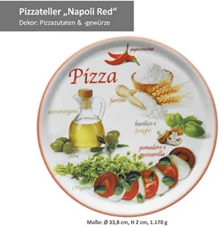 Set van 6 pizzaborden Ø 33,8 cm
