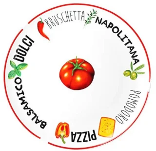 Set van 6 pizzaborden Ø31 cm - wit