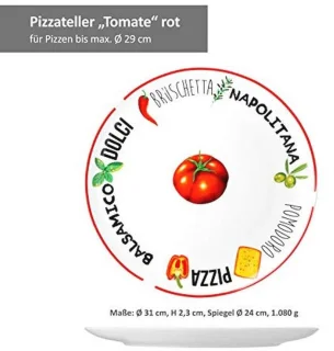 Set van 6 pizzaborden Ø31 cm - wit