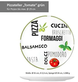 Set van 6 pizzaborden Ø31 cm - wit