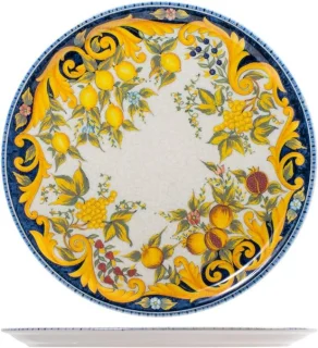 Set van 6 porseleinen pizzaborden 33 cm