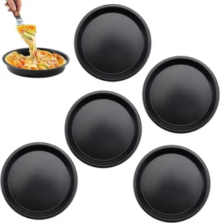 Set van 8 mini pizza bakplaten