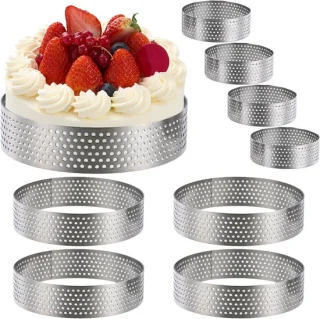 Set van 8 Perforated Cake Rings