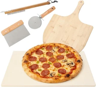 ShopVlot pizza steen voor oven - 8-delige pizzaoven accessoires