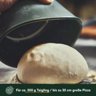 Siliconen deegdozen voor pizza, 6-delig