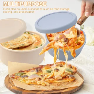Siliconen Pizzadeegdozen (4 st.)