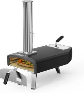 SnelShoppen draagbare pizzaoven voor buiten met pizzasteen