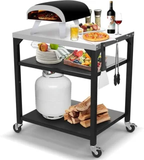 SnelShoppen pizza tafel cart