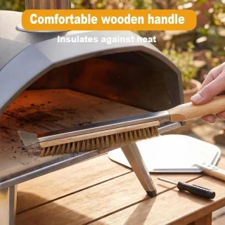 SnelShoppen - pizzaborstel voor pizzasteen en pizzaoven