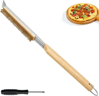 SnelShoppen - pizzaborstel voor pizzasteen en pizzaoven
