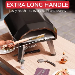 SnelShoppen pizzaoven met pizzasteen en steenborstel 26 inch