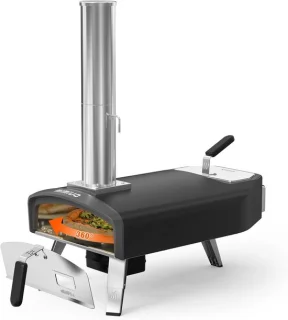 SnelShoppen pizzaoven met pizzasteen, houtgestookte buitenoven
