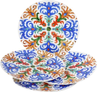 Sorrento porseleinen pizzaborden Ø 31 cm, set van 4