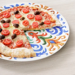 Sorrento porseleinen pizzaborden Ø 31 cm, set van 4