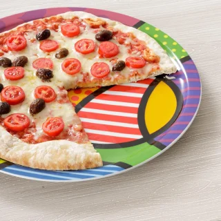 Sorrento porseleinen pizzaborden Ø 31 cm, set van 4