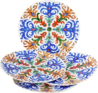 Sorrento porseleinen pizzaborden Ø 31 cm, set van 4