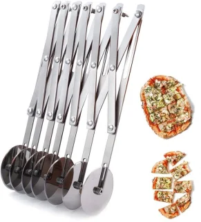 Stainless steel pizzasnijder met meerdere wielen