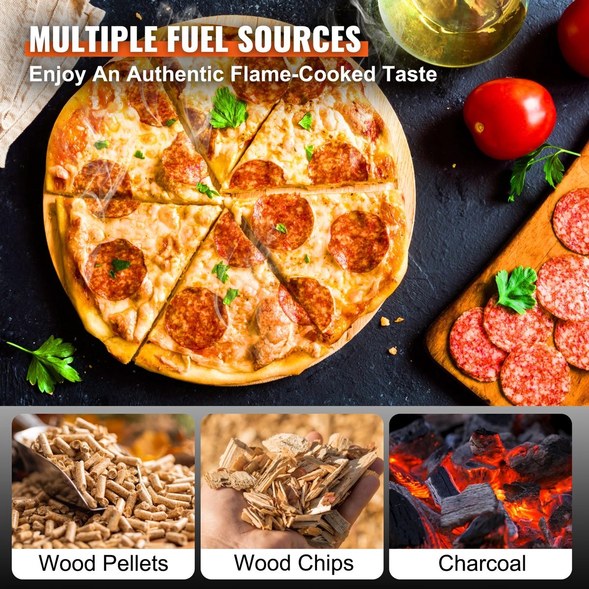 Stellar Pizza Oven Professioneel RVS 600°C