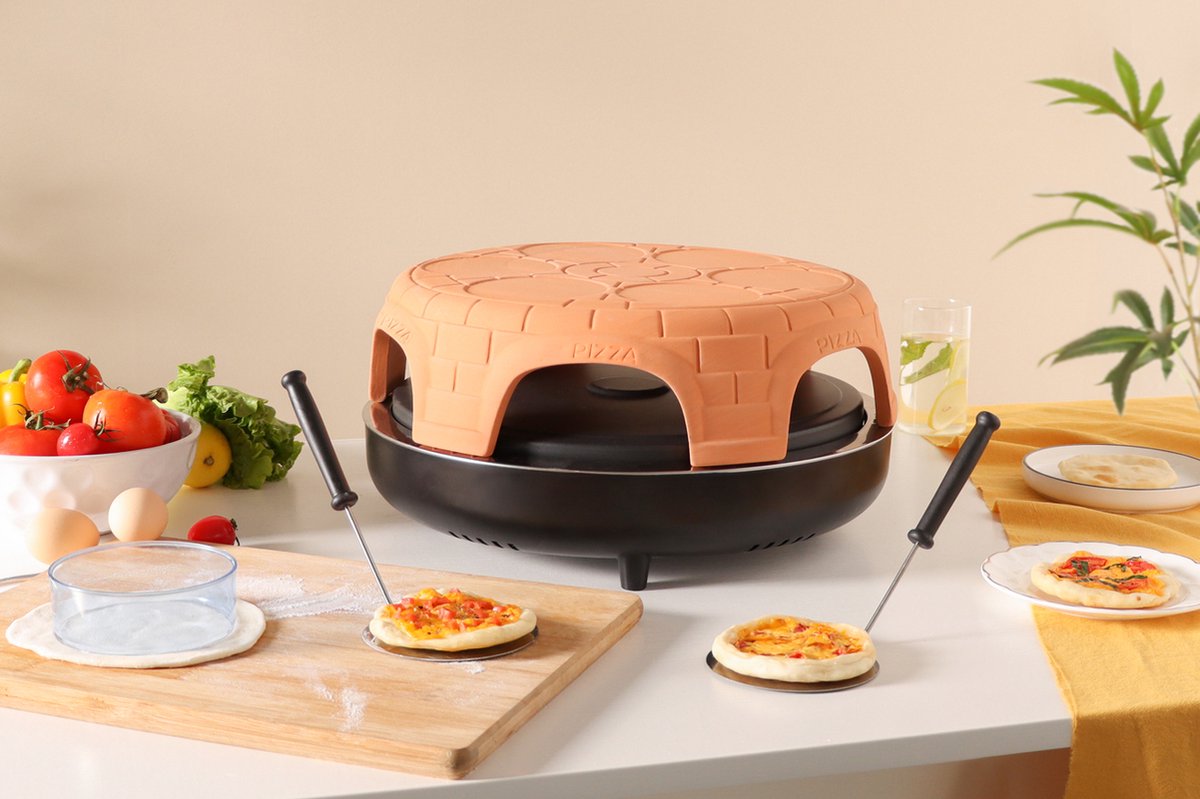 Swiss Pro Terracotta Pizza Oven 6 Persoons